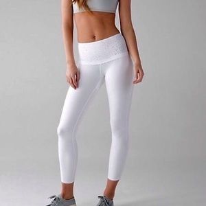 Lululemon Free Spirit white 7/8 legging