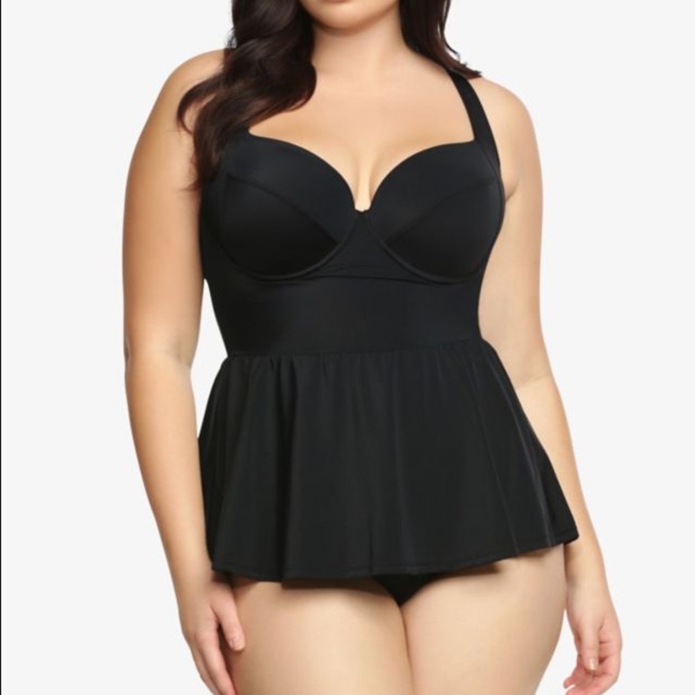 Torrid One Piece Skirted Swimsuit