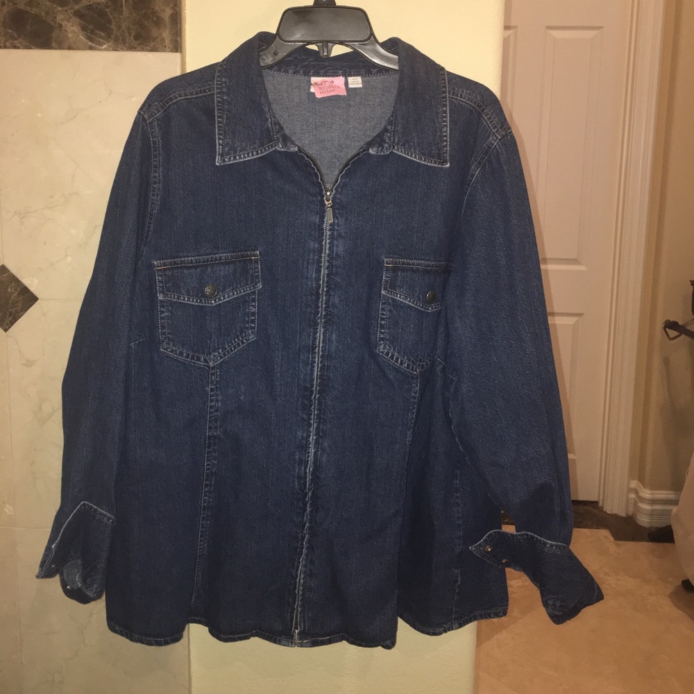 Casual Zipper Denim Jacket