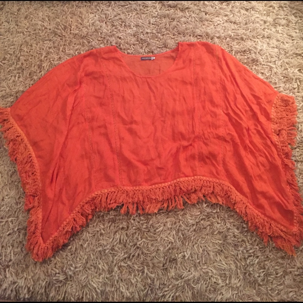 SALE ✨Earthbound Orange Poncho✨