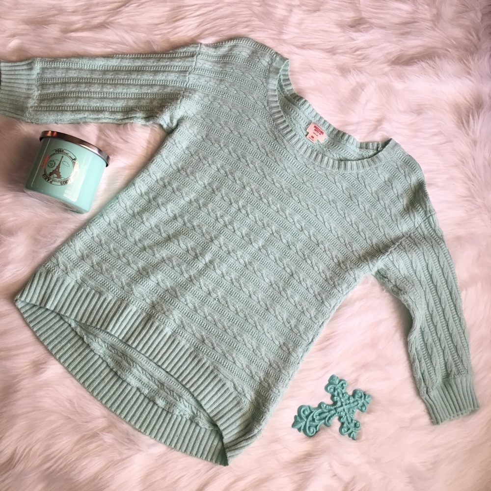 Aqua Knit Sweater!