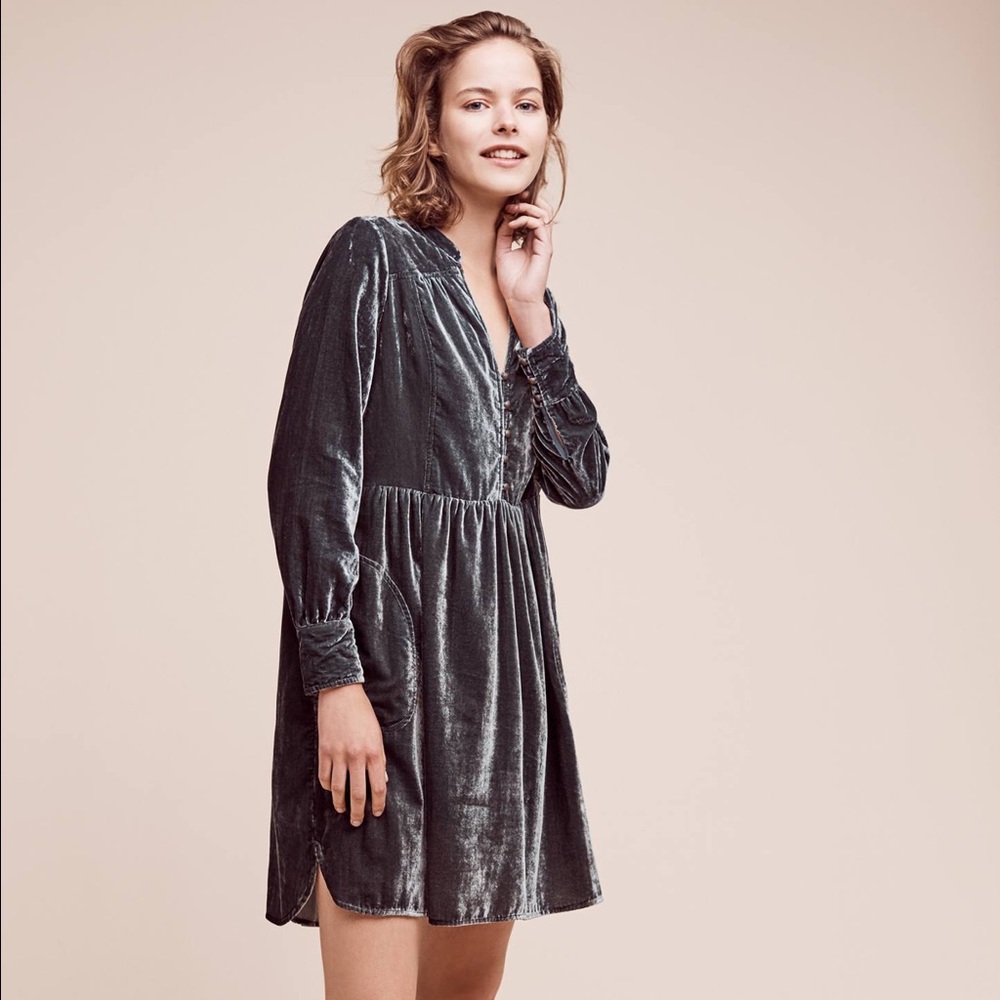 NWT Anthro Velvet Dress
