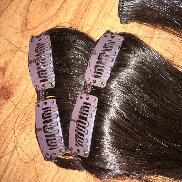 Real human hair extensions