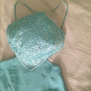 Ocean blue formal gown