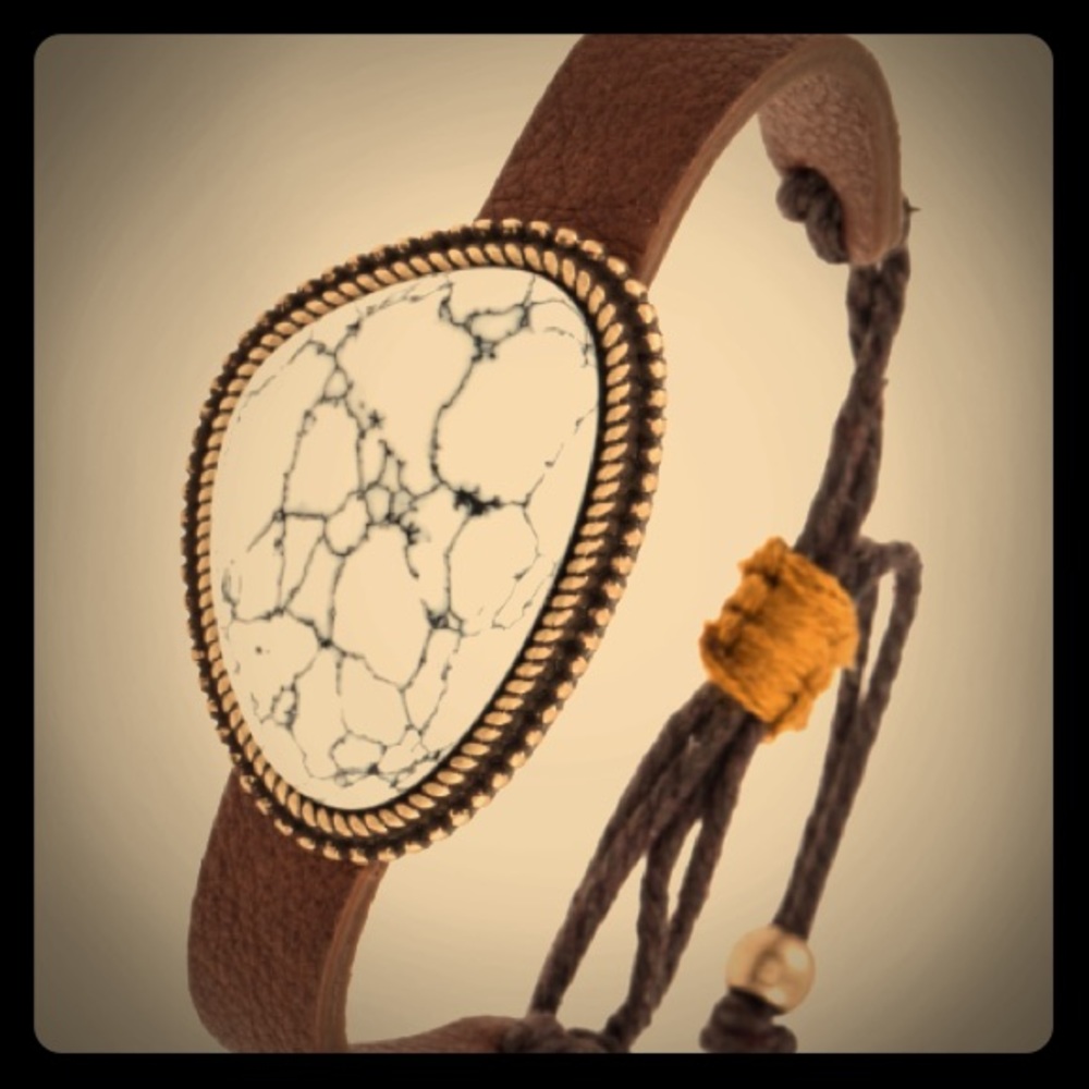 Framed Gemstone bracelet