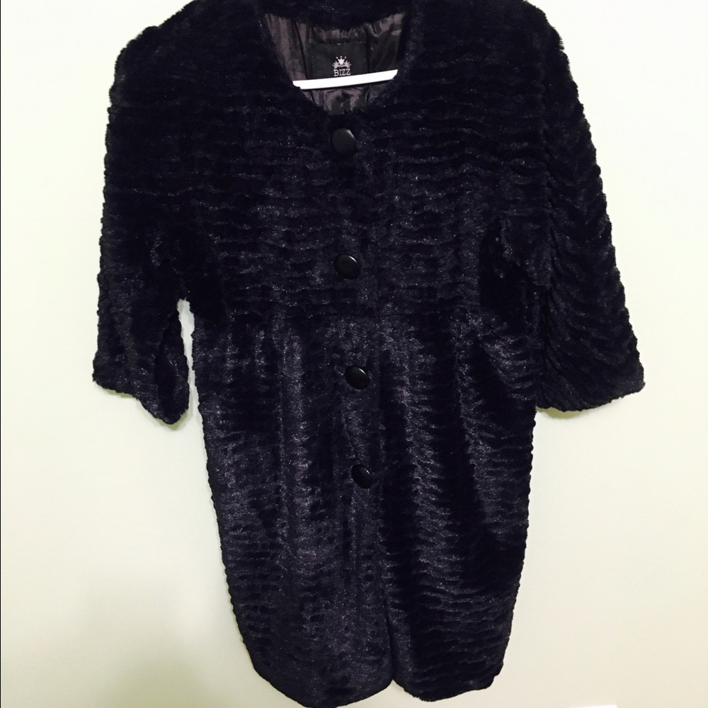 Beautiful black fur jacket