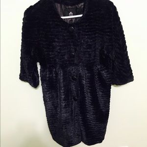 Beautiful black fur jacket