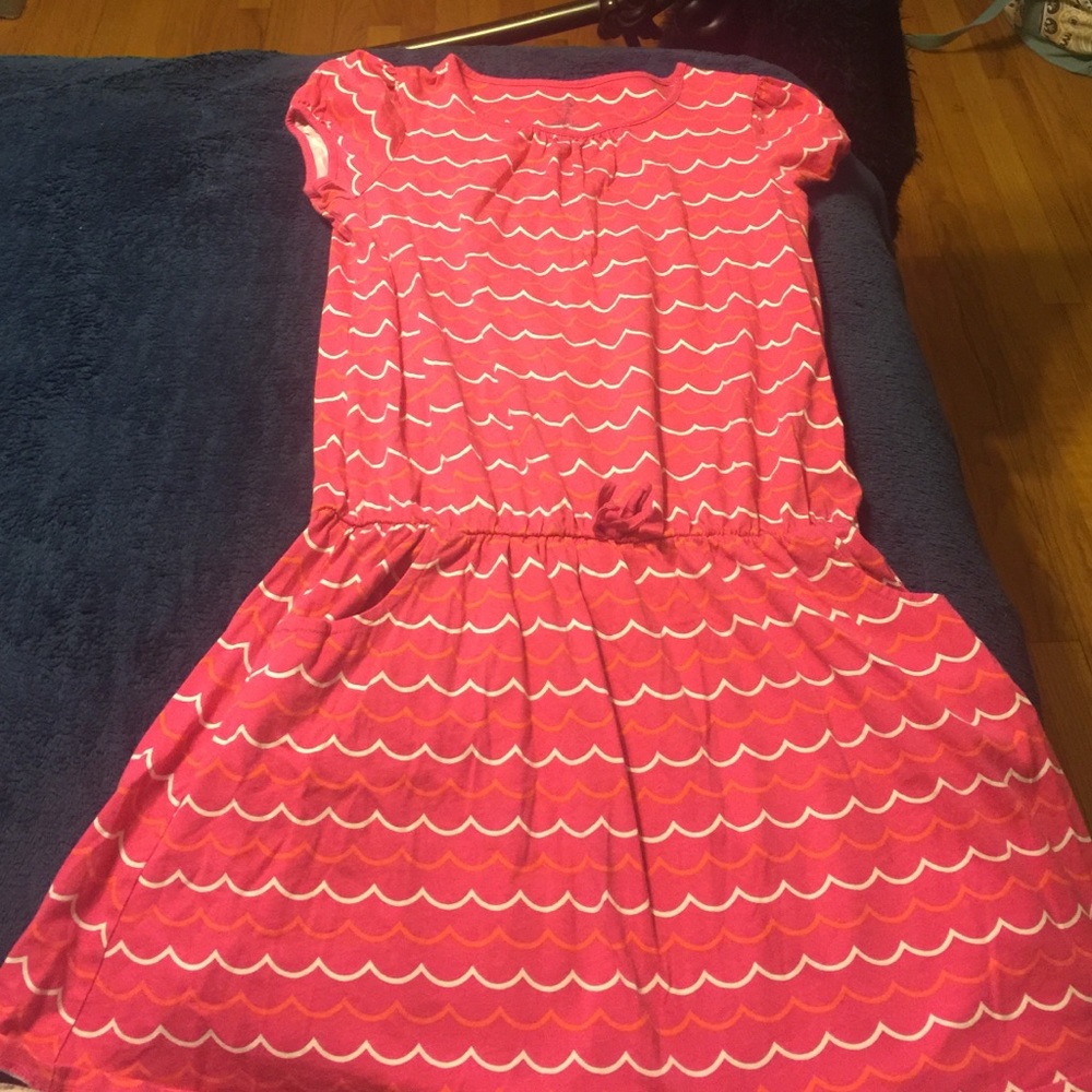 Lands' End Girls Summer Dress 100% Cotton M 10-12