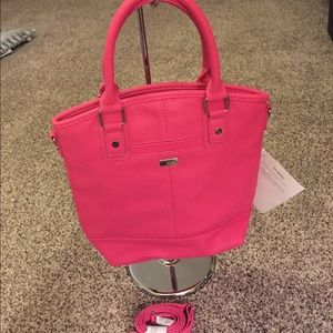 Paris handbag in Candy Pink Pebble. New!