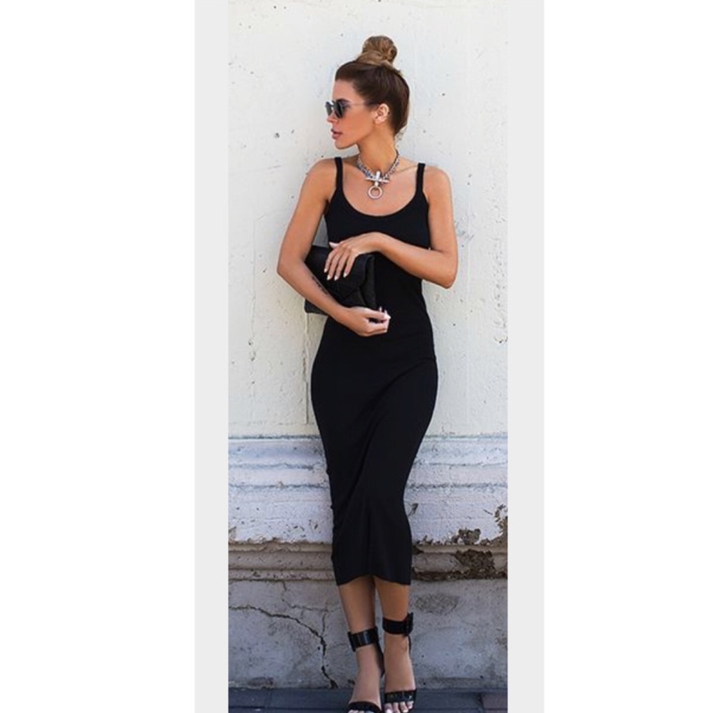 Light Basic Midi Dress