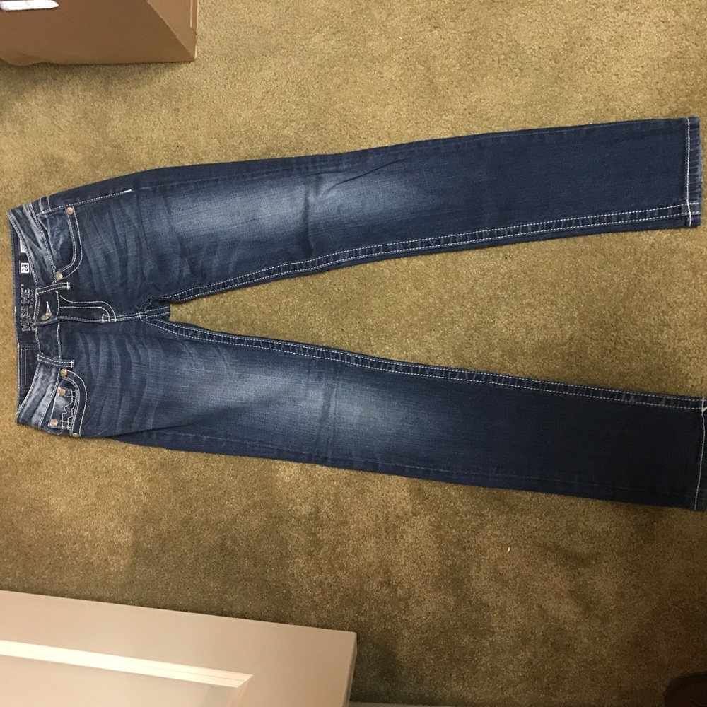 Size 28 Miss Me denim jeans