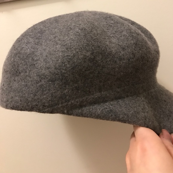 Grey wool hat main image 4