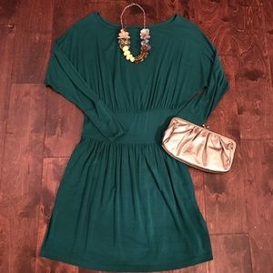 Green Vfish Blush Dolman Dress