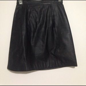 Authentic leather skirt