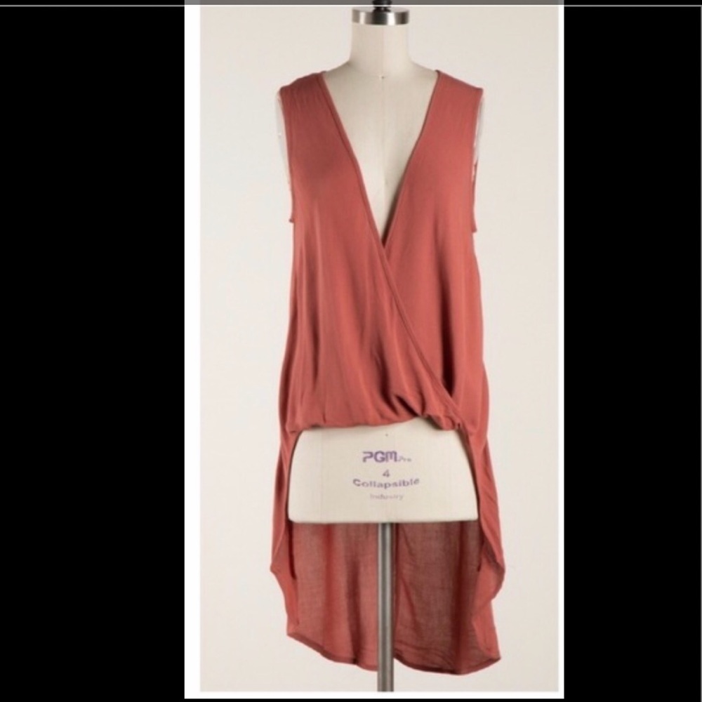 Rust tunic top