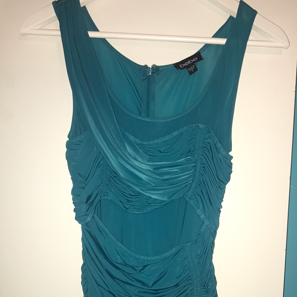 Bebe Ruched Bodycon Dress