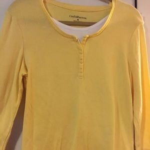 Croft & Barrow size medium yellow spring shirt!