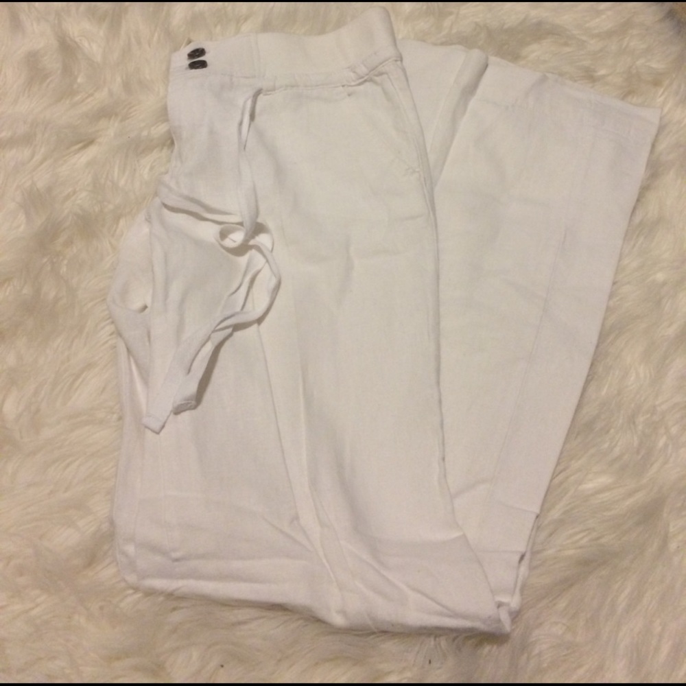 White Linen Pants