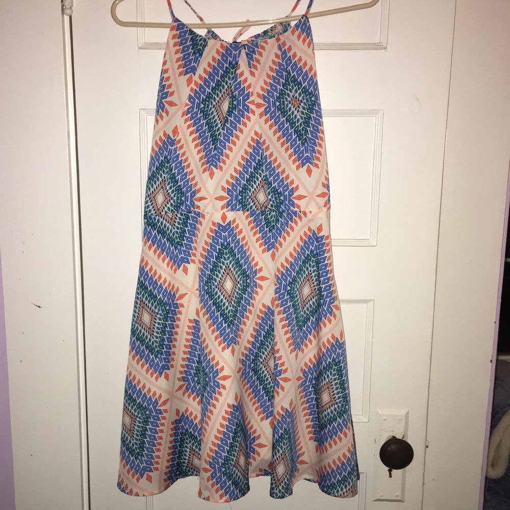 Flowy Aztec Print Dress!