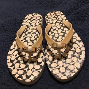 Coach flip flops