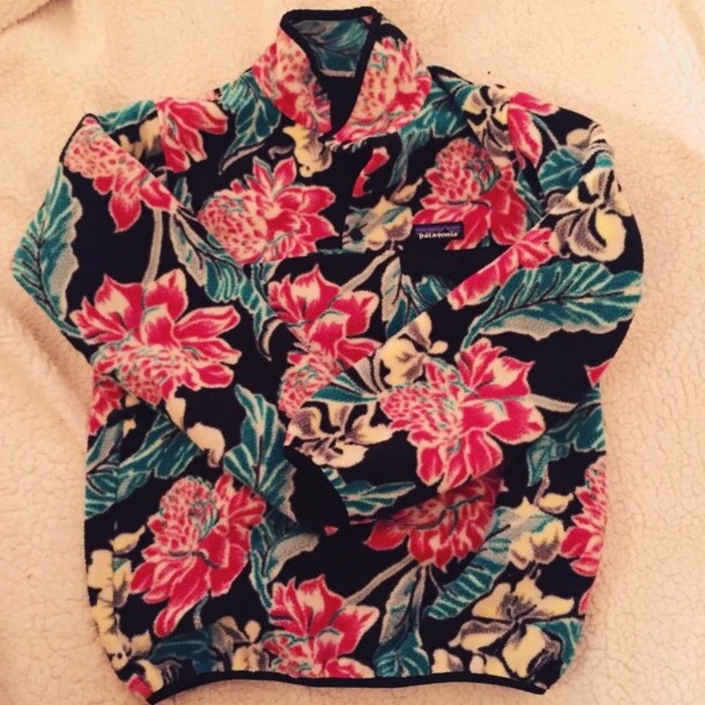 Patagonia Women's Re-Tool Snap T Floral Fleece