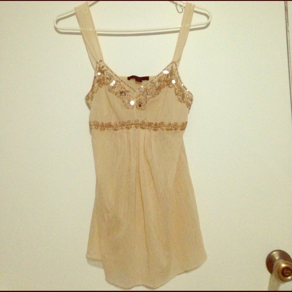 Cream colored tank top