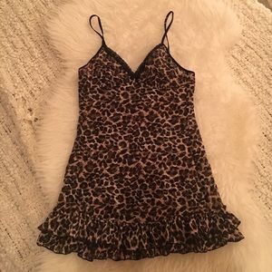 Cheetah print lace Victoria secret nighty