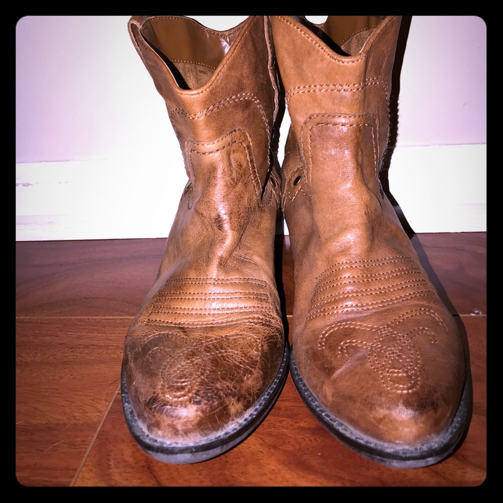 Franco Sarto ankle Cowgirl Boots