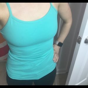 Teal Power Y Lululemon tank