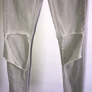 TOPSHOP RIPPED UP SKINNY JEANS