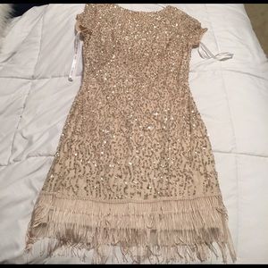 Sequined fringe dress, only worn once
