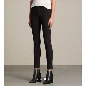 ALL SAINTS MAST BLACK DENIM sz 26