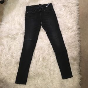 Low rise black skinnies!