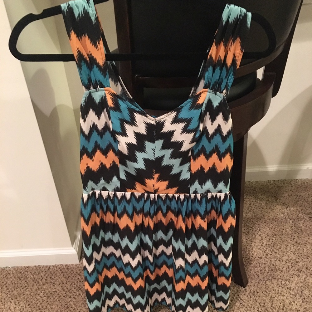 Chevron bar 3 sun dress