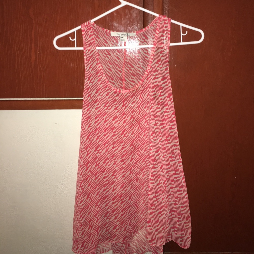 sheer, flowy tank top