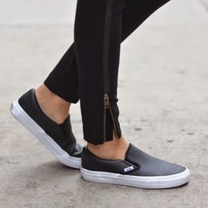 Vans Perforated Leather Slip-Ons