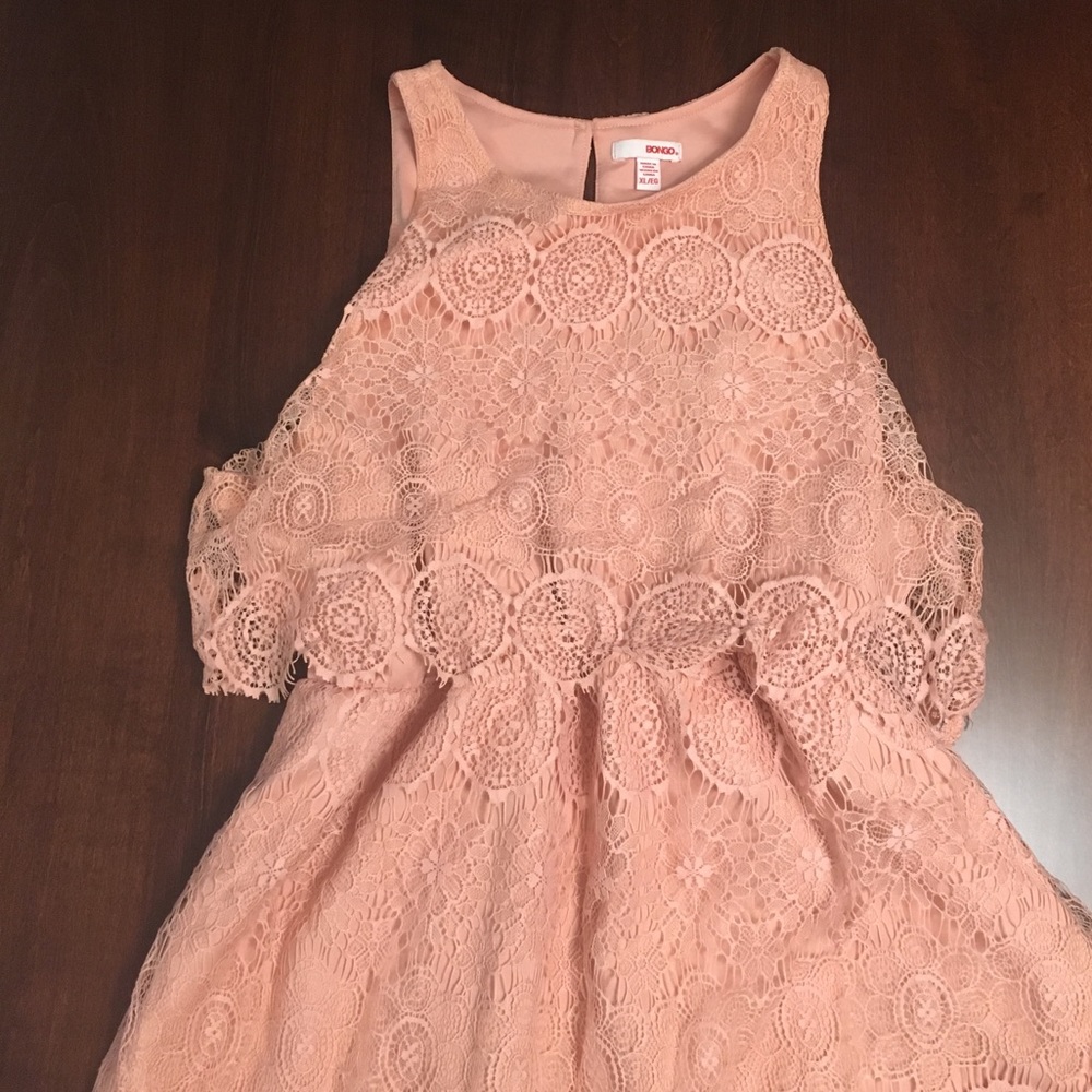 Pink rose colored dress, size XL