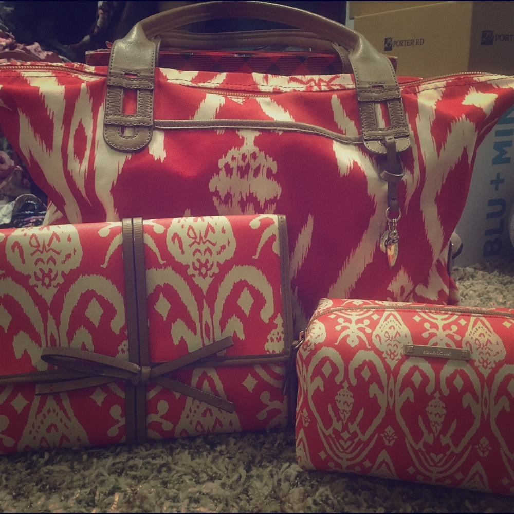 Stella & Dot red ikat bundle