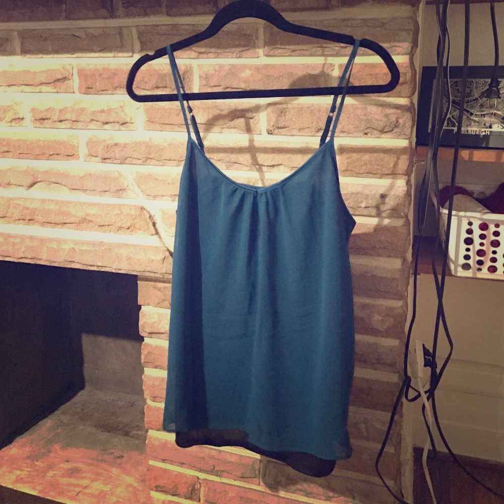 Teal Tank with Sparkley underneath