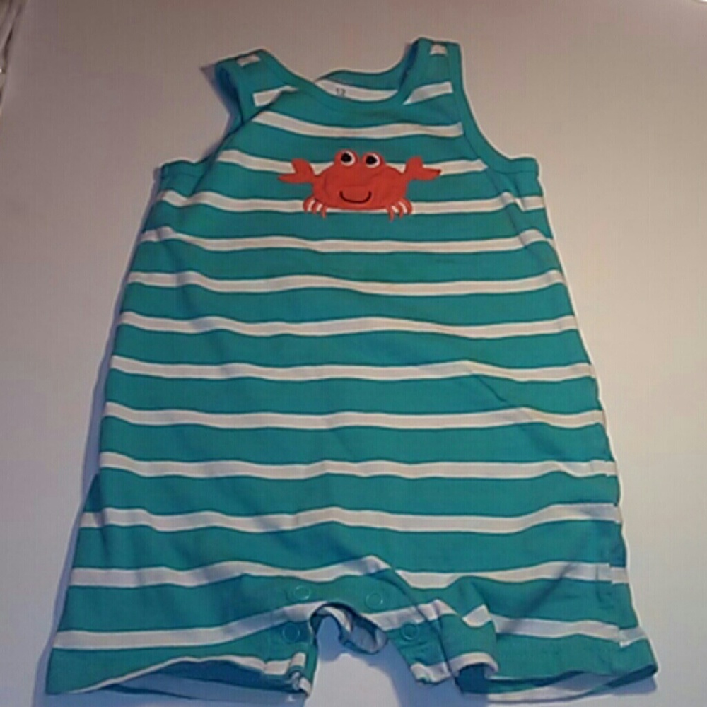 Boys Carter's Teal Crab Jumper
