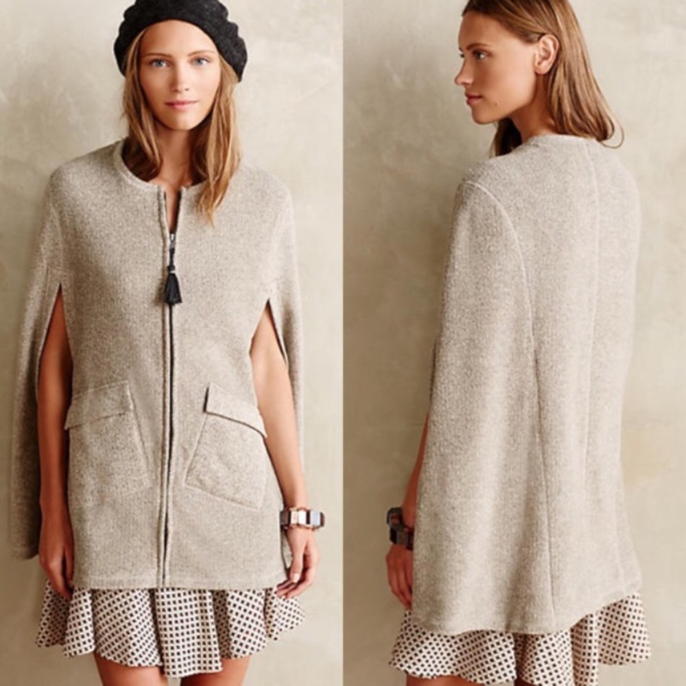 Anthropologie Wimbrel Cape