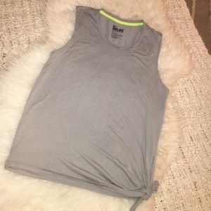 Grey loose Nike running tank