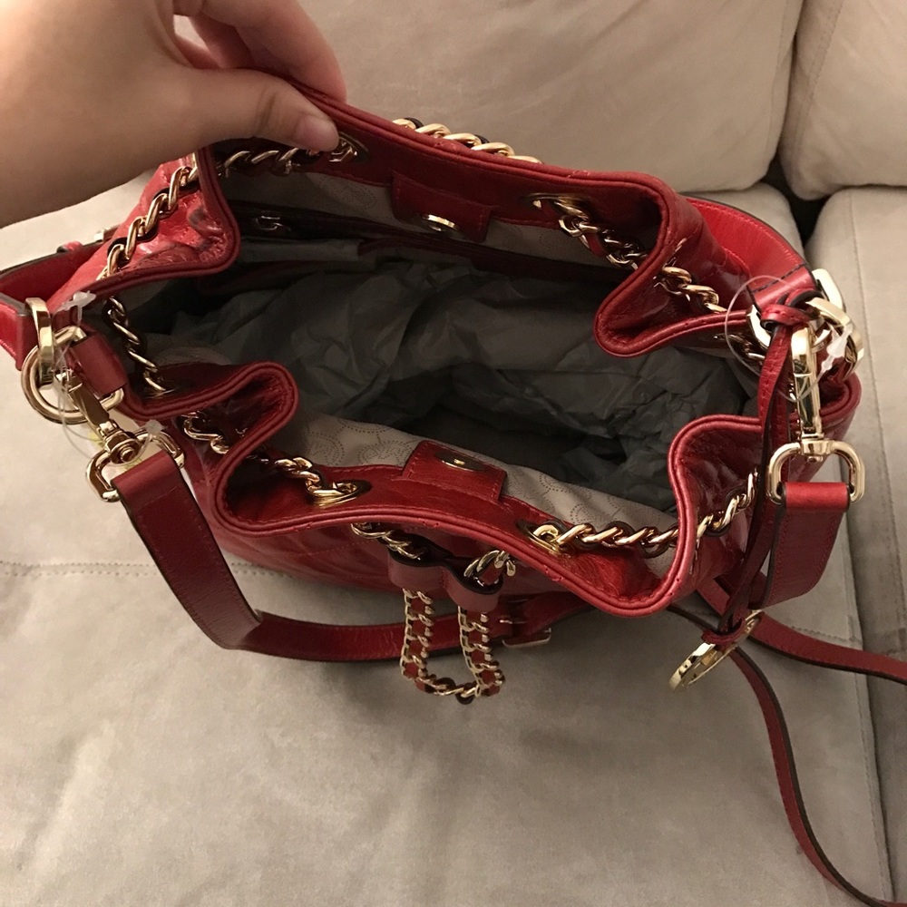 Red Michael Kors Deisigner Shoulder Bag - Picture 3 of 3