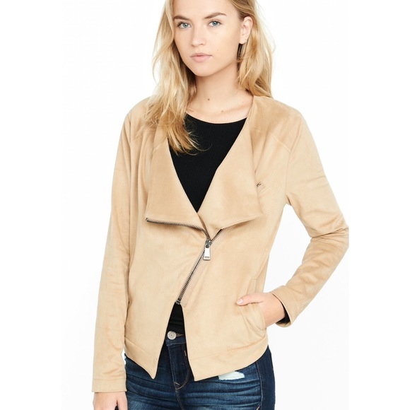 Express Jackets & Blazers - NWT express faux suede Moto jacket