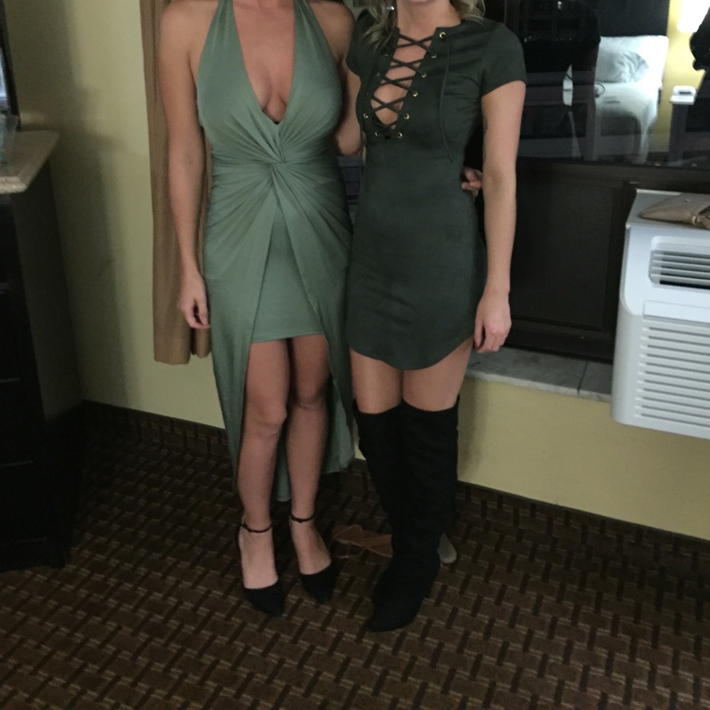 Green love culture dress