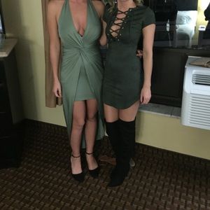 Green love culture dress