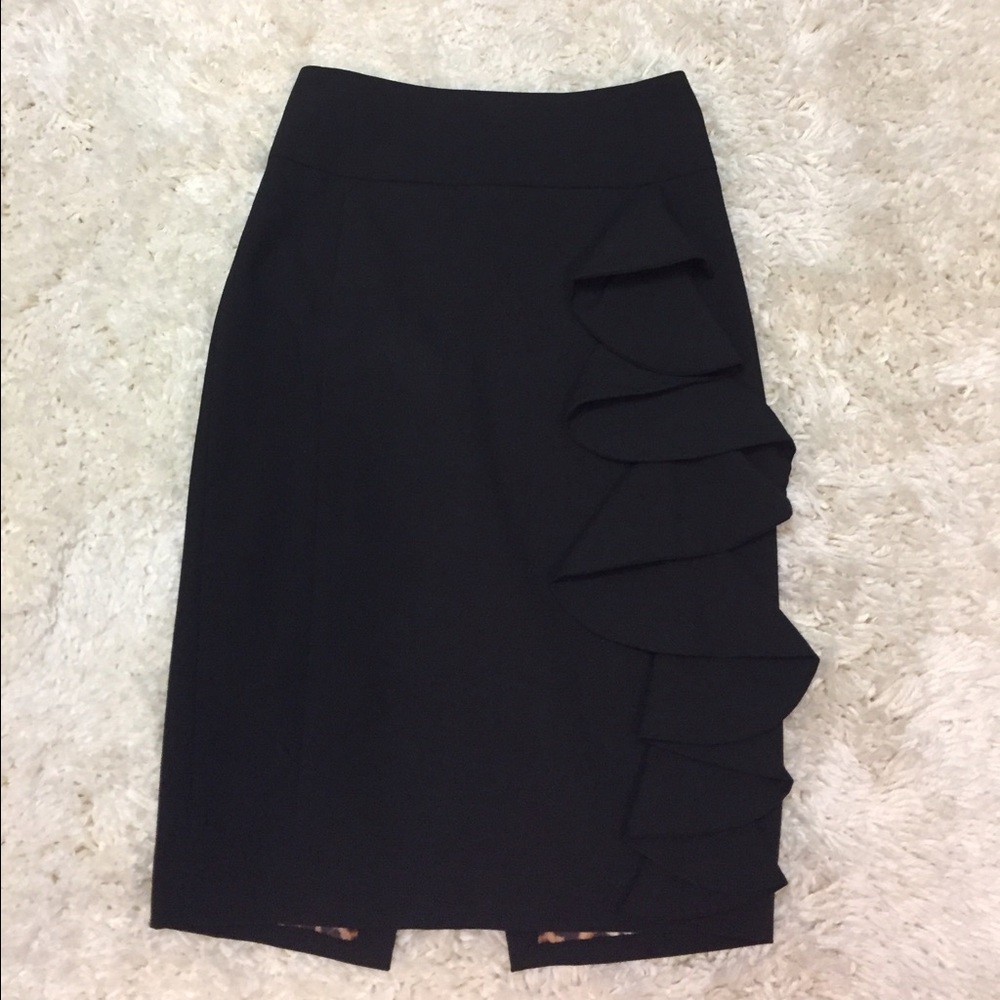 Express black pencil skirt