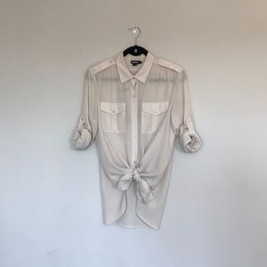 MOVING SALE!!! DKNY Cream Button Up Shirt!