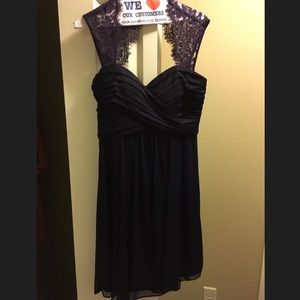 Dark purple dress & aqua dress