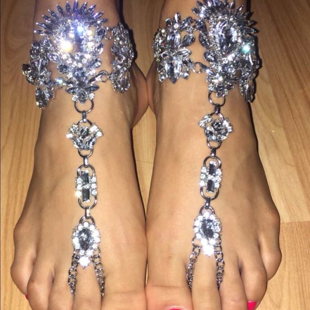 Crystal Beach Wedding Barefoot Sandals - Picture 3 of 4